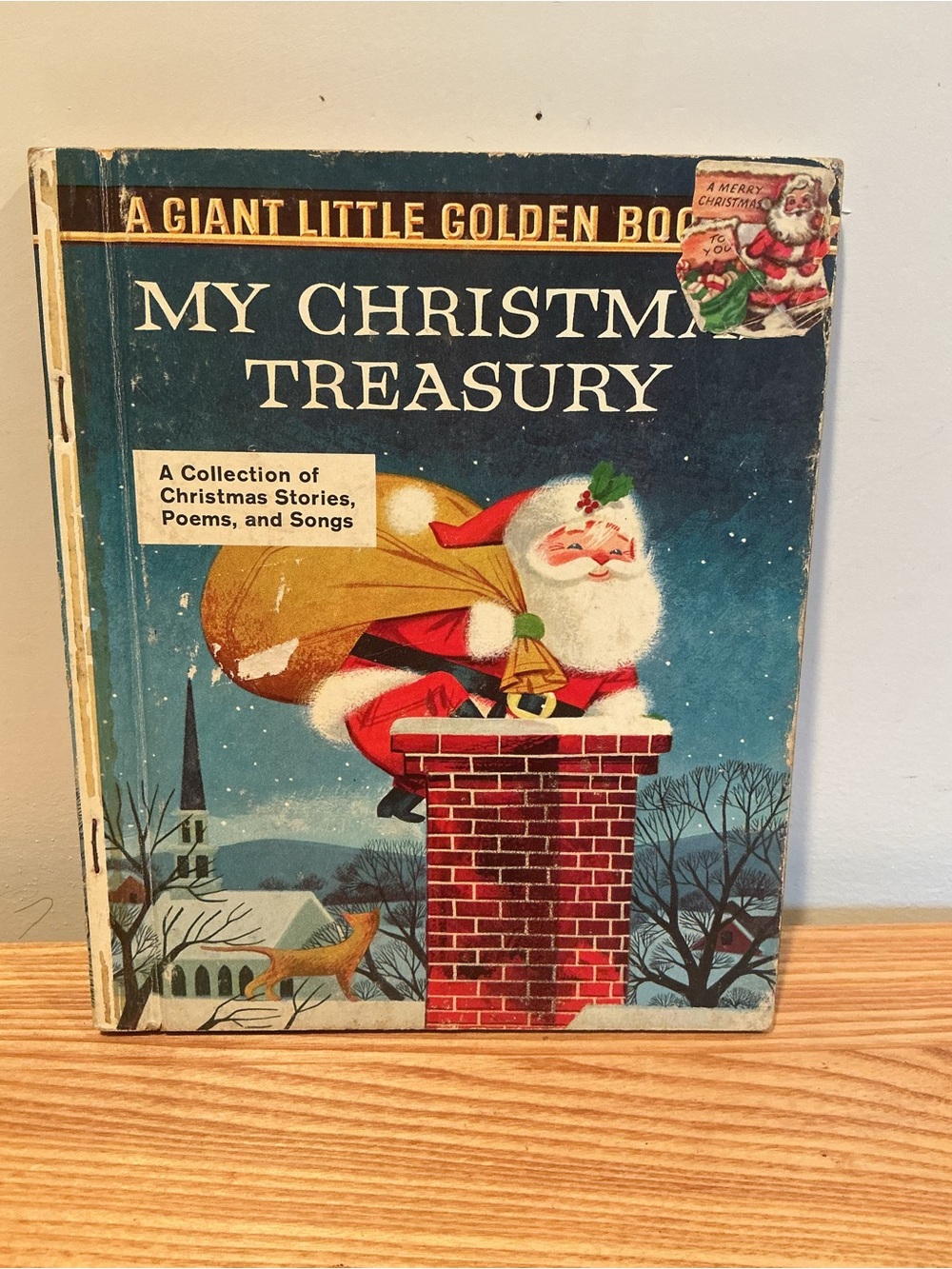 Vintage 1957 “MY CHRISTMAS TREASURY” Big Golden Book